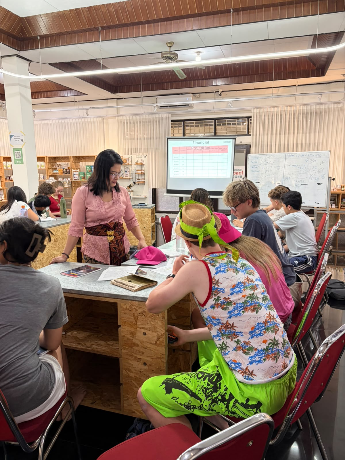 Financial Management session delivered for Global Leadership Adventures participants at Makadaya Impact Centre